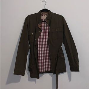 Army green bomber jacket